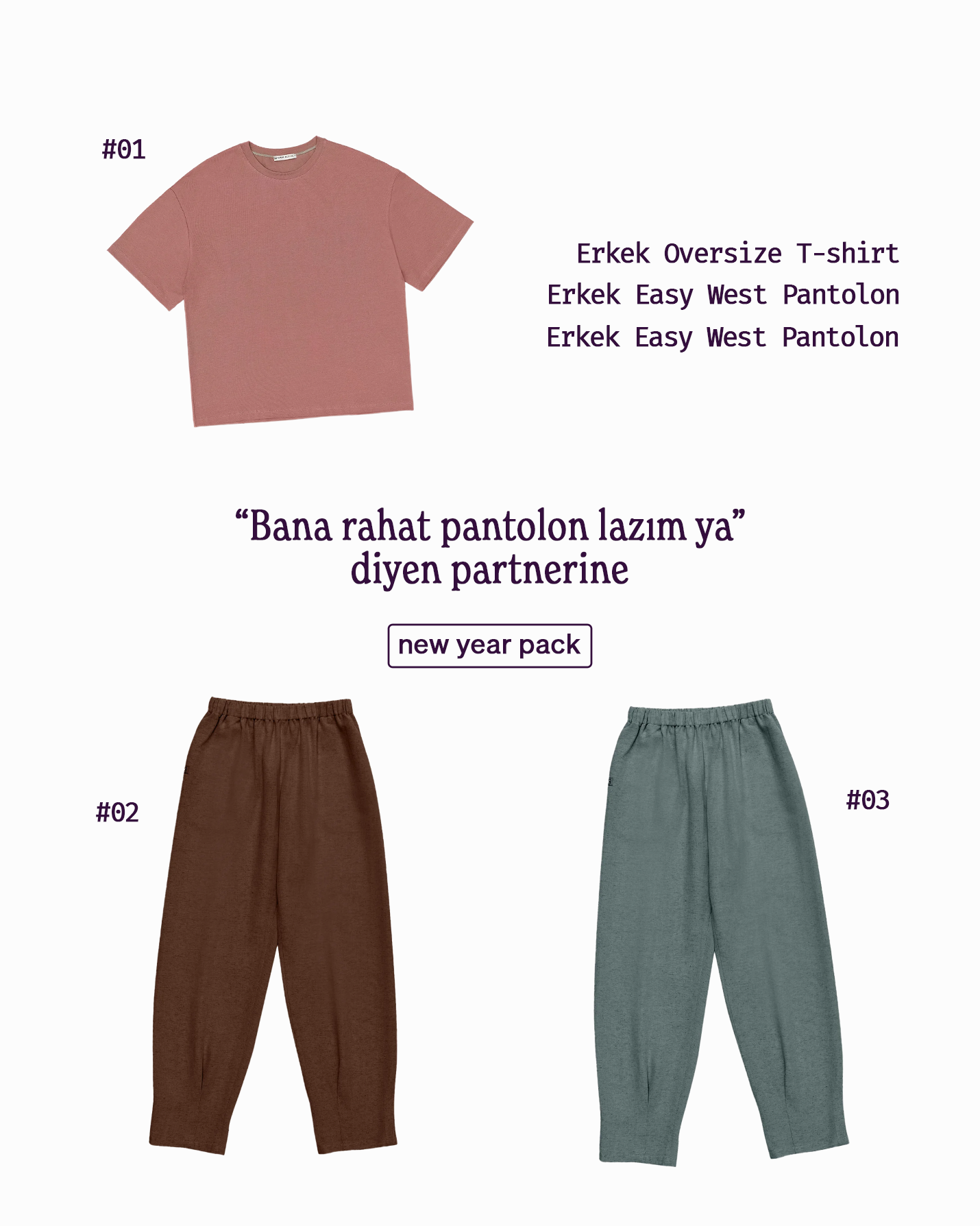 Rahat pantolon isteyen partnerine